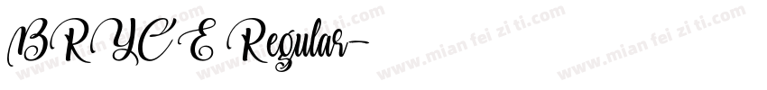 BRYCE Regular字体转换
